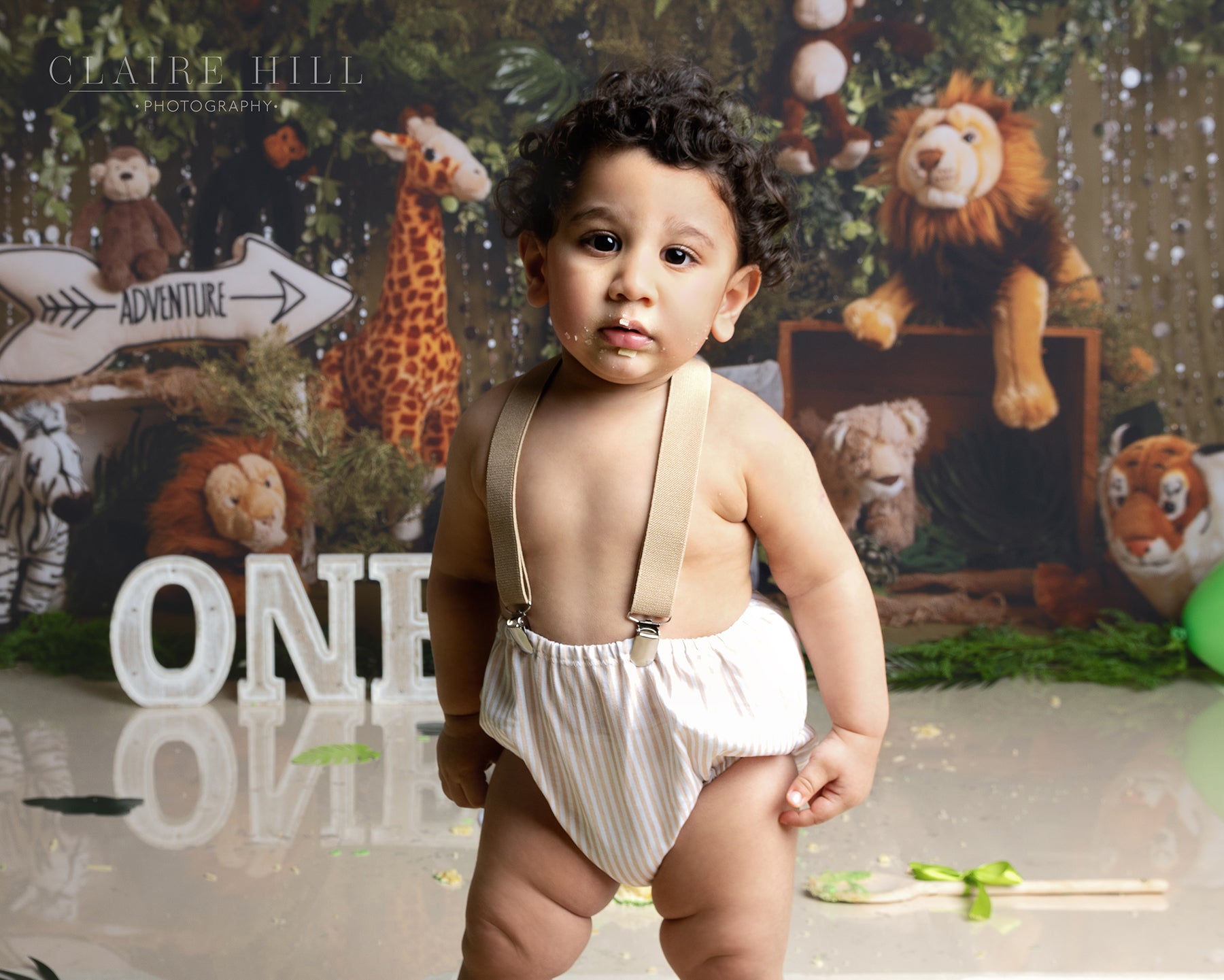 Cake Smash and splash photo shoot with Claire Hill Photography based in Wolverhampton West Midlands near Birmingham, Shropshire, Staffordshire & Telford