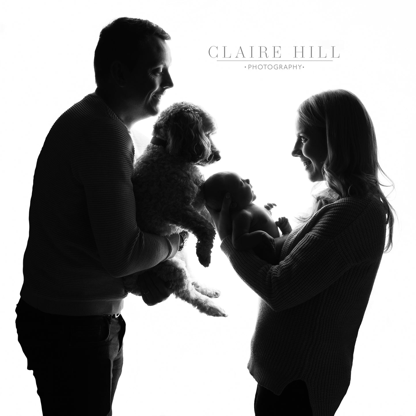 bring your pet dog newborn baby photography photos by Award winning Claire Hill Photography. Studio based in Perton Wolverhampton West Midlands and Shropshire near Birmingham & Staffordshire book today